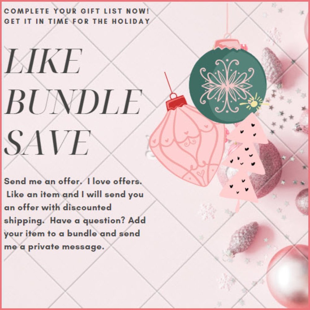 Offers Welcome! Like an Item, Bundle & Save!